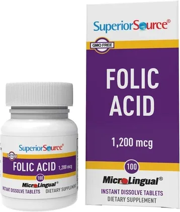 Folic Acid (Vitamin B9) packaging