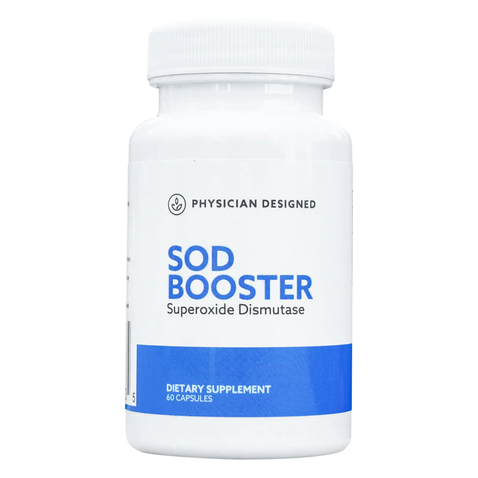 Physician Designed SOD Booster capsule bottle.