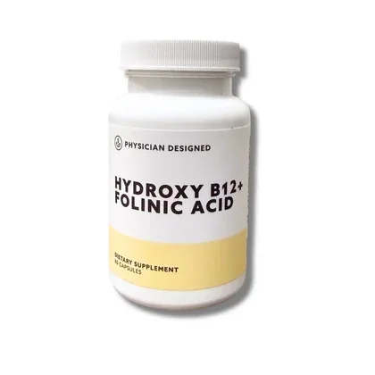 Hydroxy B12 + Folinic Acid packaging